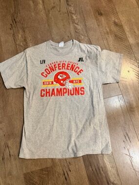 Kansas City Chiefs Gray Conference Champions Short Sleeve Tee